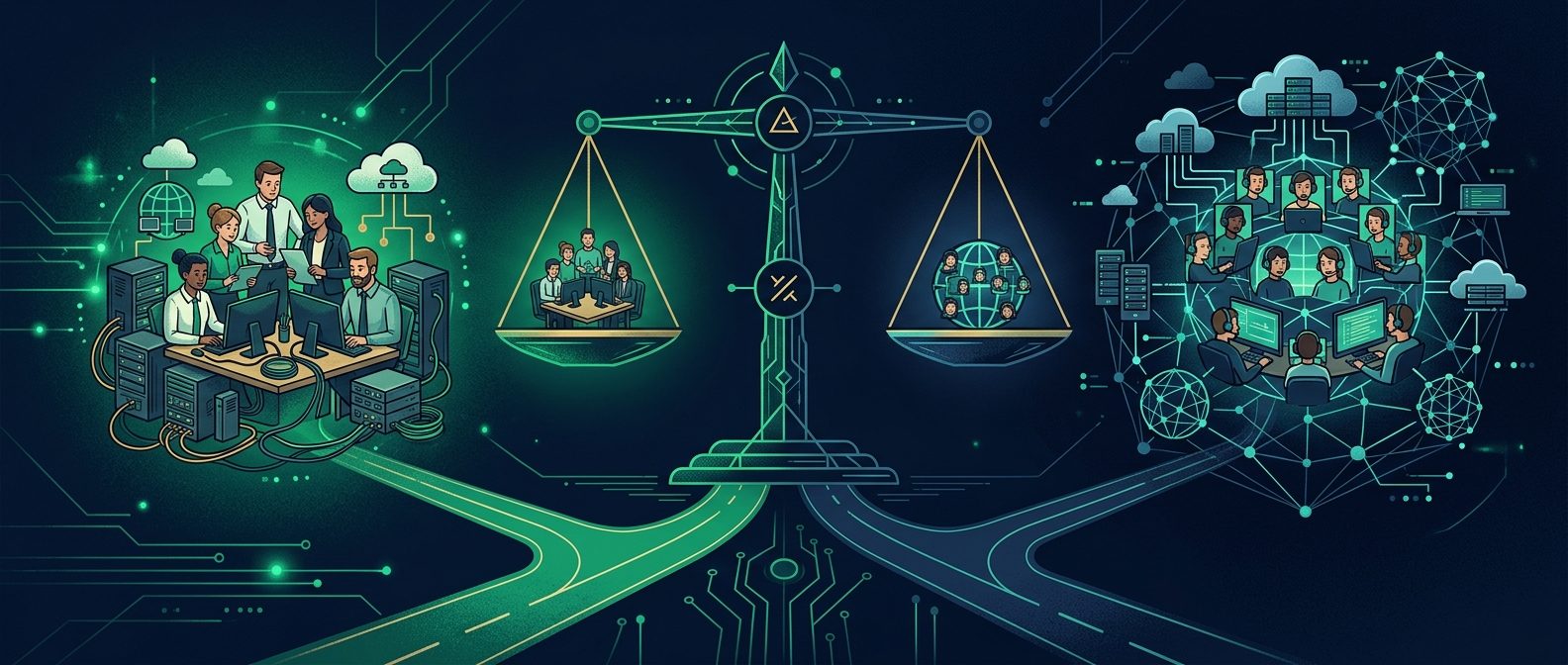 Managed IT vs. In-House IT in Canada: Real Costs by City, a Decision Scorecard, and the Compliance Rules Nobody Else Covers